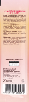 ISANA PROFESSIONAL Season Protect ,maska do włosów,tył