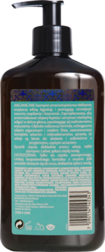 ARGANICARE Anti-Dandruff ,szampon do włosów, przeciwłupieżowy,tył
