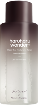HARUHARU WONDER Black Rice ,tonik do twarzy, bezzapachowy,tył