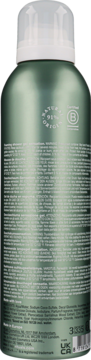 Rituals The Ritual of Jing Sleep pianka pod prysznic, zielona butelka, tył opakowania z listą składników i logo 91% naturalnych.
