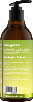 BODY IN BALANCE BY ONLYBIO ,żel pod prysznic, Pistacja,tył
