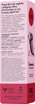 YOPE ,krem do rąk, Czereśnia i Mleczko Migdałowe,tył