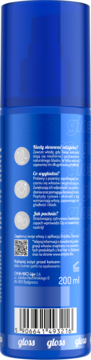 Tył niebieskiej butelki tonera OnlyBio Hair in Balance Matcha. Widoczne opisy, kod kreskowy i 200 ml pojemności.