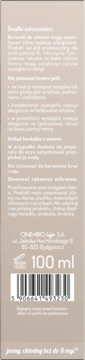 Toner OnlyBio Hair in Balance, 100 ml. Tył opakowania w beżowym kolorze z ostrzeżeniami i kodem kreskowym, efekt do 8 myć.