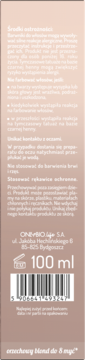 Tył tonera OnlyBio Hair in Balance, odcień orzechowy blond na 8 myć, 100 ml, z kodem kreskowym.