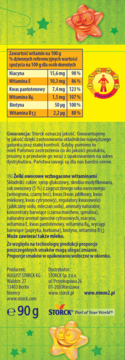 NIMM 2 Śmiejżelki ,żelki owocowe, wzbogacone witaminami, Kwaśne Gwiazdki,tył