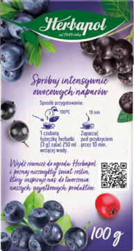 HERBAPOL ,napar owocowy, Pachnący Lasem,tył