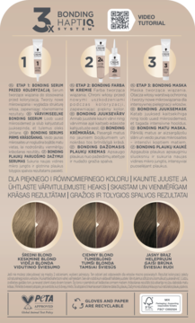 Instrukcja Schwarzkopf Creme Supreme 7-16 Chłodny Popielaty Blond, 3 kroki Bonding HaptiQ.