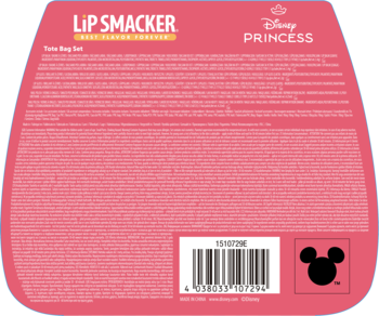 LIP SMACKER Disney Princess,zestaw kosmetyków do makijażu dla dzieci, w mini torebce,tył