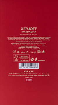 XERJOFF Wardasina ,woda perfumowana unisex,tył