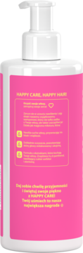 HAPPY CARE ,szampon do włosów, nawilżający,tył
