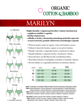 MARILYN Julia ,figi damskie, Beige, rozm. S,tył