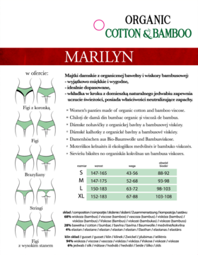 MARILYN Julia ,figi damskie, braziliany, Beige, rozm. S,tył