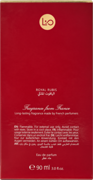 LOU DE PRE Royal Rubis ,woda perfumowana dla kobiet,tył