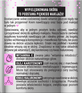 BIELENDA Beauty Base ,baza pod makijaż, witaminowa, kremowa,tył