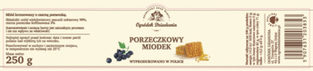 OGRÓDEK DZIADUNIA ,miód kremowany z czarna porzeczką,tył