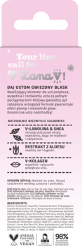 YOPE Lana V Pink Stardust,balsam do ust, nawilżający,tył