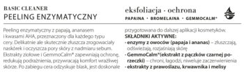 ORGANIQUE Basic Cleaner ,peeling enzymatyczny,tył