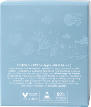 YOPE Waterfully ,krem do twarzy, głęboko nawadniający, na noc,tył