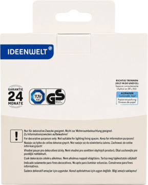 IDEENWELT ,projektor, Gwieździste niebo, Biały,tył
