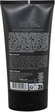 RITUALS... Homme ,peeling do twarzy dla mężczyzn, Węgiel Drzewny i Żeń-szeń,tył