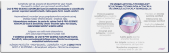 ORAL-B Pro-Science Advanced,pasta do zębów  wrażliwych,tył