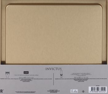 PACO RABANNE Invictus Victory,zestaw dla mężczyzn, woda perfumowana 100 ml + dezodorant perfumowany 150 ml,tył