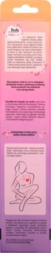 Różowy panel informacyjny Coco Love Ewa Schmitt o suchym szczotkowaniu, z ilustracją ciała i tekstem.