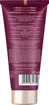 BRUSH UP! Multi Fusion ,krem CC, SPF 30, nr 2W Warm Beige,tył