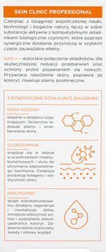 Bielenda Skin Clinic serum korygująco-rozjaśniające. Opis z kwasem kojowym, glukozaminą, niacynamidem i NAG++.