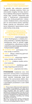 Bielenda Cera Lipidium, etykieta multiceramidowego kremu barierowego, opis składników i zastosowania dla skóry suchej.