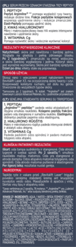 Szczegółowa etykieta serum L'Oréal Revitalift Laser, z opisami składników i instrukcjami użycia w języku polskim.