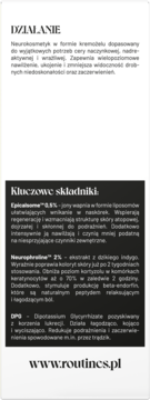 ROUTINES BY ALKMIE ,krem CC do twarzy, redukujący zaczerwienienia, na dzień,tył