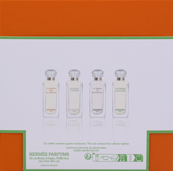 HERMES Parfums-Jardins Discovery,zestaw unisex, woda toaletowa 4x7,5 ml,tył