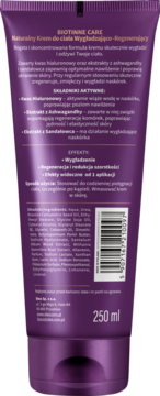 BIOTINNE CARE Hyaluron ,krem do ciała wygładzająco-regenerujący,tył