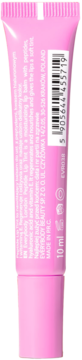 Różowy tint do ust Peptide Lip Tint 10 ml, tył opakowania z opisem produktu i kodem kreskowym.