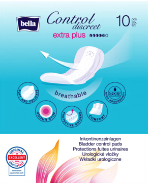 BELLA Control Discreet ,wkładki urologiczne Extra Plus,tył