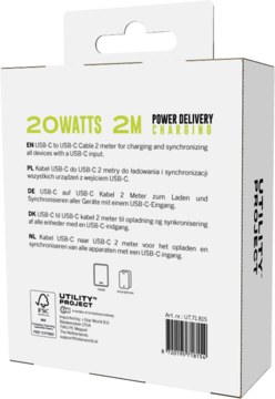UTILITY PROJECT ,kabel USB-C do USB-C, długość 2m,tył