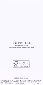 GUERLAIN Eau De Cologne Du Coq ,woda kolońska dla mężczyzn,tył