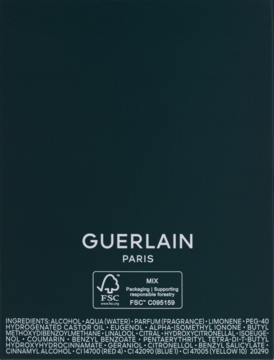 GUERLAIN Vetiver ,woda toaletowa dla mężczyzn,tył