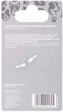 ELOY ,cążki zoologiczne do obcinania pazurów, Duże,tył