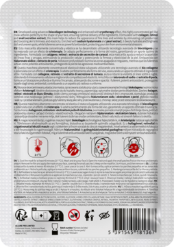 ERNE Cryo Collagen ,maska w płachcie, żelowa, liftingująca,tył