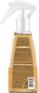 Tył dwufazowego olejku Jantar Sun SPF 30 w butelce ze sprayem, z polskim opisem i kodem kreskowym.