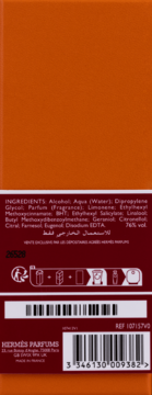 HERMES Eau de Rhubarbe Écarlate ,woda kolońska unisex,tył