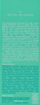 RITUALS... The Ritual Of Karma ,krem do twarzy, przeciwsłoneczny, SPF30, Kwiat Lotosu i Biała Herbata,tył