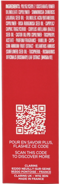CLARINS Lip Comfort ,olejek do ust, nr 01 Honey,tył