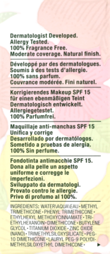 Tył podkładu Clinique Even Better z opisem produktu w wielu językach i listą składników.