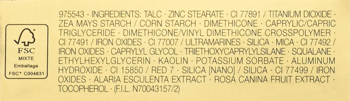Tył opakowania różu Yves Saint Laurent Make Me Blush Rose Haze z listą składników i logo FSC.