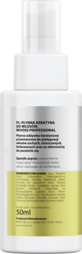 REVOSS Professional Keratin,odżywka do włosów, keratynowa, regenerująca, z olejem awokado,tył