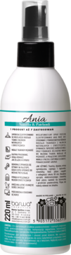 ANIA ,spray przeciw elektryzowaniu, Vanilla & Patchouli,tył
